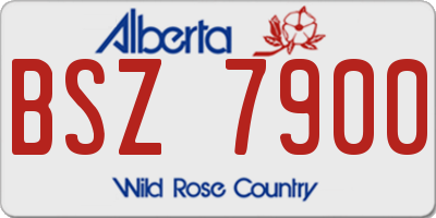 AB license plate BSZ7900