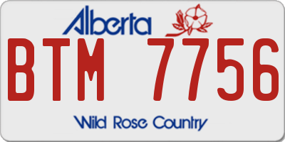 AB license plate BTM7756