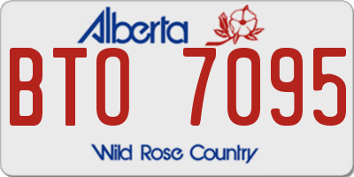 AB license plate BTO7095