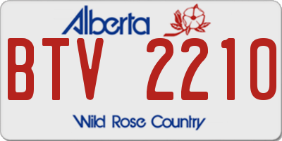 AB license plate BTV2210