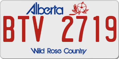 AB license plate BTV2719