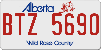 AB license plate BTZ5690