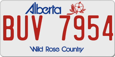 AB license plate BUV7954
