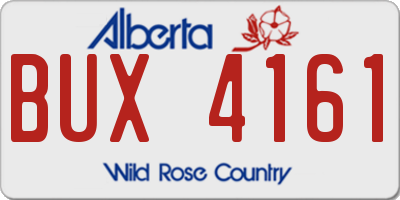 AB license plate BUX4161