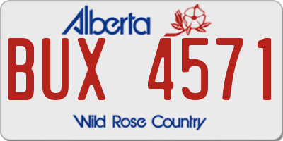 AB license plate BUX4571