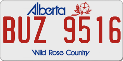 AB license plate BUZ9516