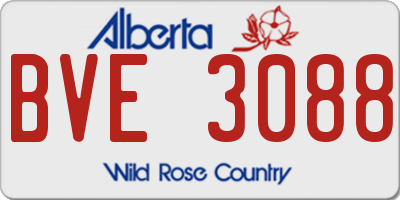 AB license plate BVE3088