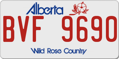 AB license plate BVF9690