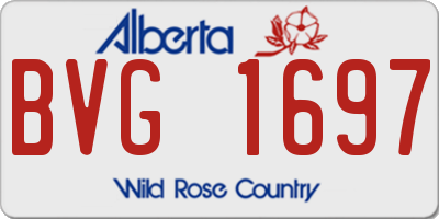 AB license plate BVG1697