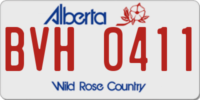 AB license plate BVH0411