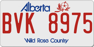 AB license plate BVK8975