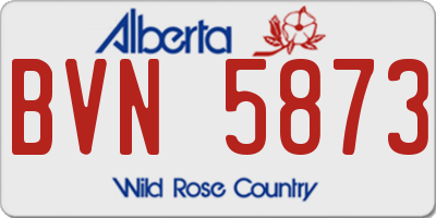 AB license plate BVN5873