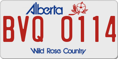 AB license plate BVQ0114