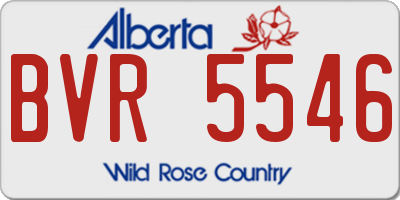 AB license plate BVR5546