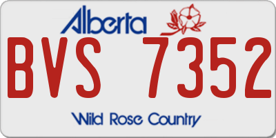 AB license plate BVS7352
