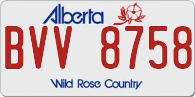 AB license plate BVV8758