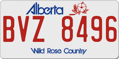 AB license plate BVZ8496