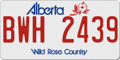 AB license plate BWH2439