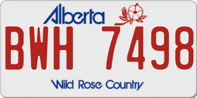 AB license plate BWH7498