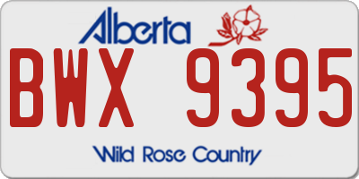 AB license plate BWX9395