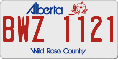 AB license plate BWZ1121