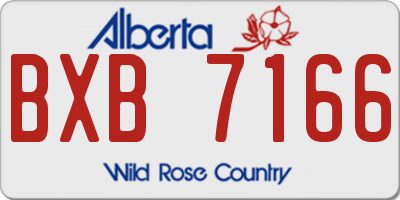 AB license plate BXB7166