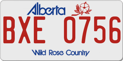 AB license plate BXE0756