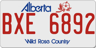 AB license plate BXE6892