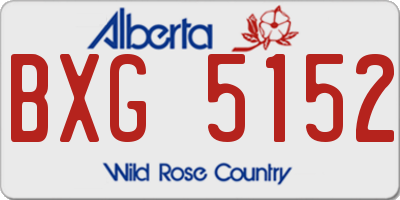 AB license plate BXG5152