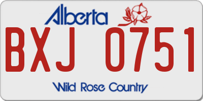 AB license plate BXJ0751
