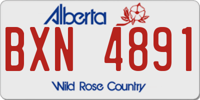AB license plate BXN4891