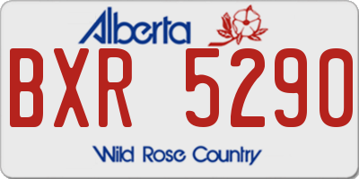 AB license plate BXR5290