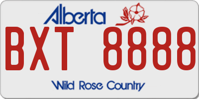 AB license plate BXT8888
