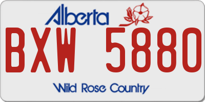 AB license plate BXW5880