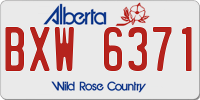 AB license plate BXW6371