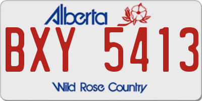 AB license plate BXY5413