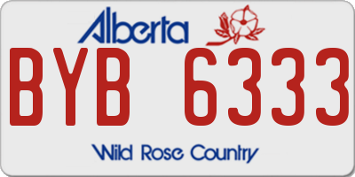 AB license plate BYB6333