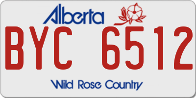 AB license plate BYC6512