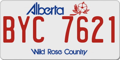 AB license plate BYC7621