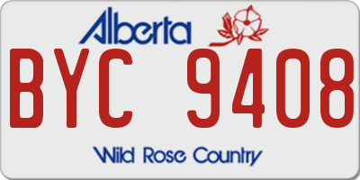 AB license plate BYC9408