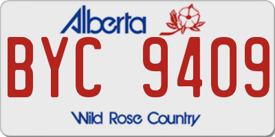 AB license plate BYC9409