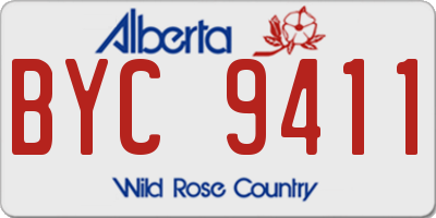 AB license plate BYC9411