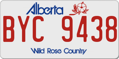 AB license plate BYC9438