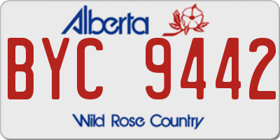 AB license plate BYC9442
