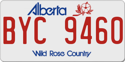AB license plate BYC9460