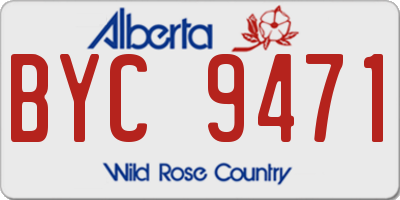 AB license plate BYC9471