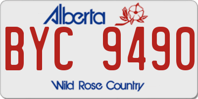 AB license plate BYC9490