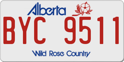 AB license plate BYC9511