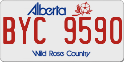 AB license plate BYC9590