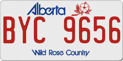 AB license plate BYC9656